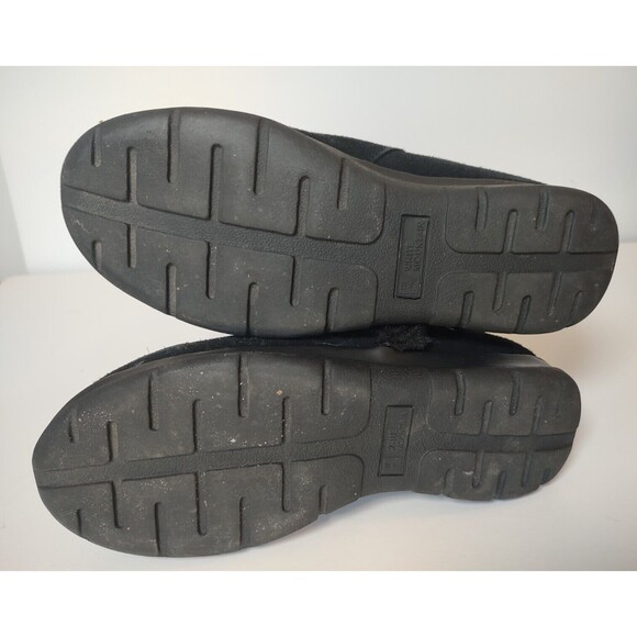 White Mountain size 6.5M black suede boots faux fur lined leather upper - Picture 7 of 10